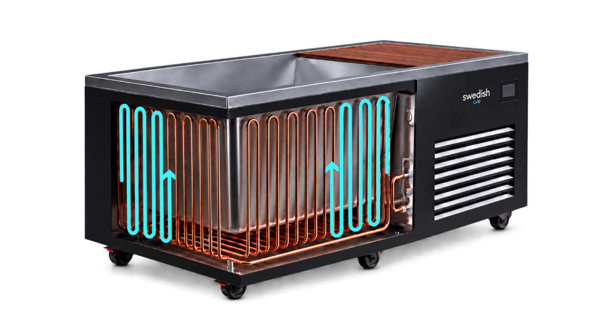 Generation 5 cutaway showing copper tubes around the tub walls